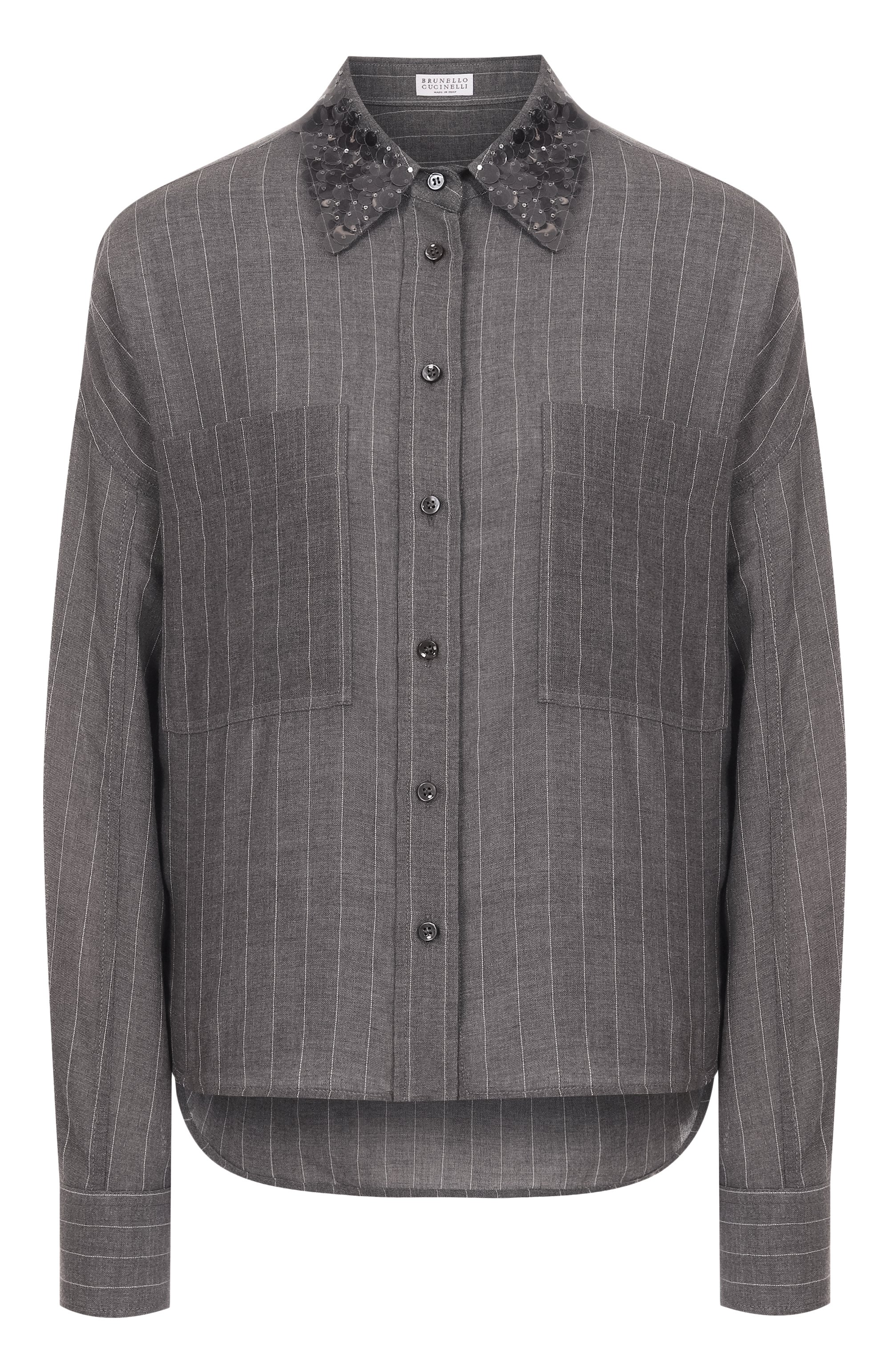 Шерстяная рубашка BRUNELLO CUCINELLI, ар�т. MP908RE506, фото 1