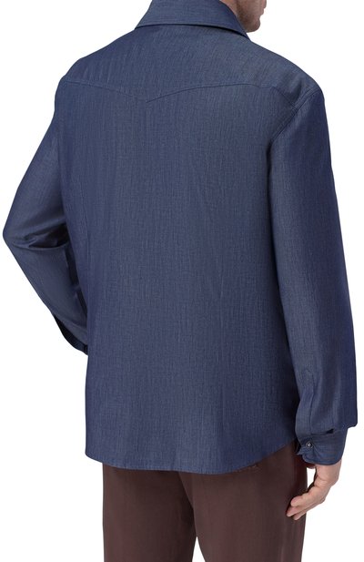 Хлопковая рубашка MARCO PESCAROLO, арт. RIB0T/53J03, фото 4