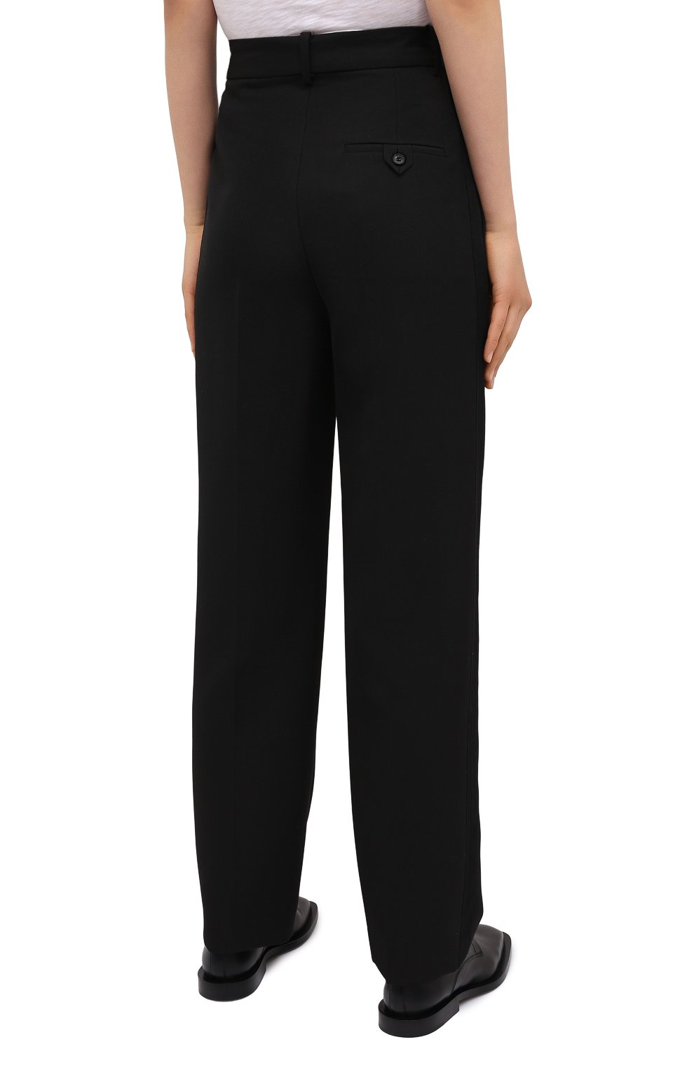 Брюки VICTORIA BECKHAM черного цвета по цене 95950 руб., арт. 1121WTR002593A, фото 4 Брюки VICTORIA BECKHAM, арт. 1121WTR002593A, фото 4
