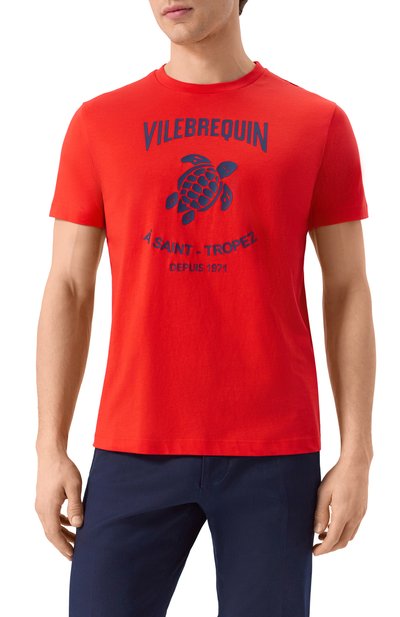 Хлопковая футболка VILEBREQUIN, арт. VBMTS0007/02658, фото 3
