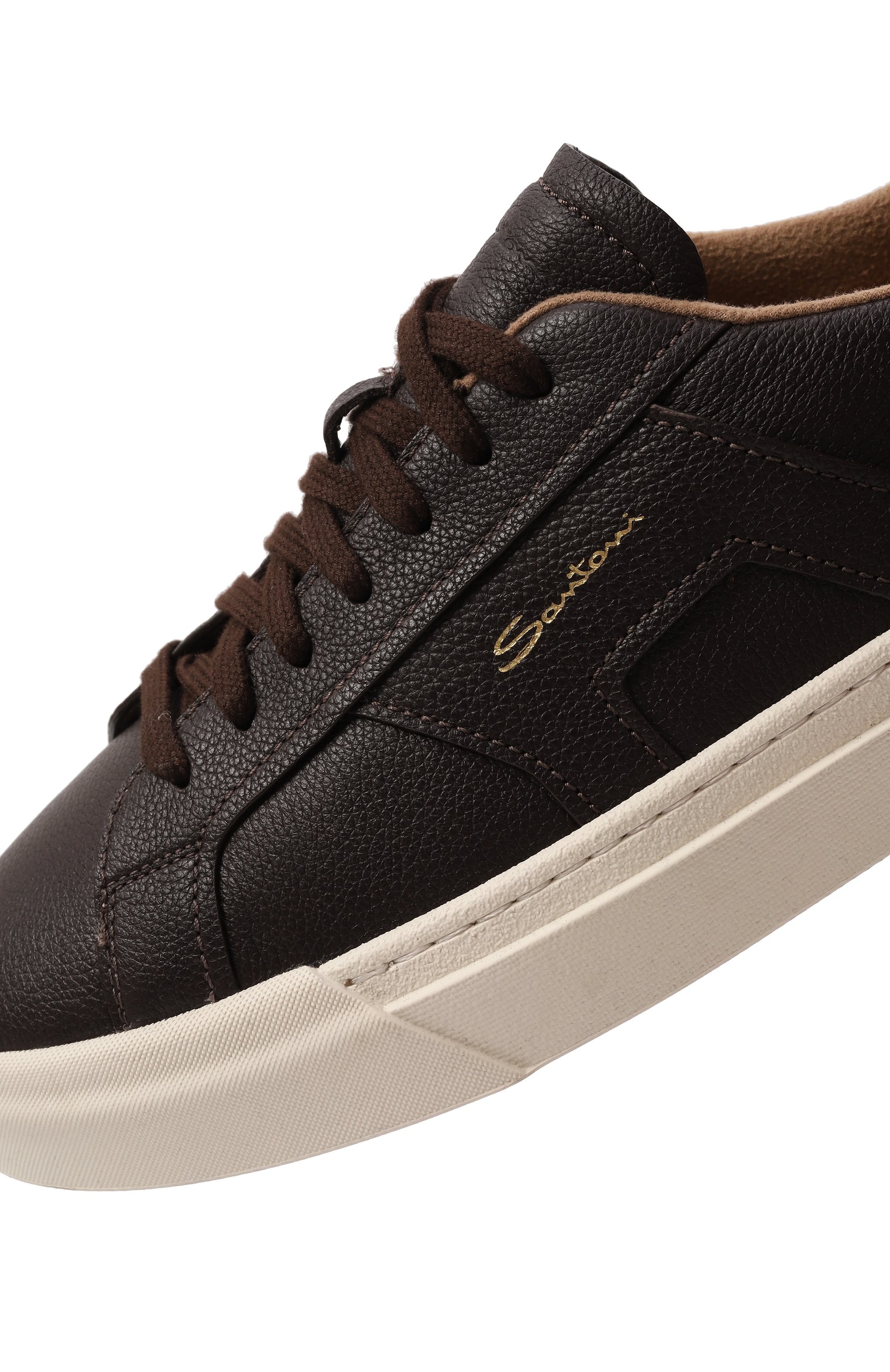 Кожаные кеды gloria SANTONI, арт. MBGG21967PNNKSIW, фото 7