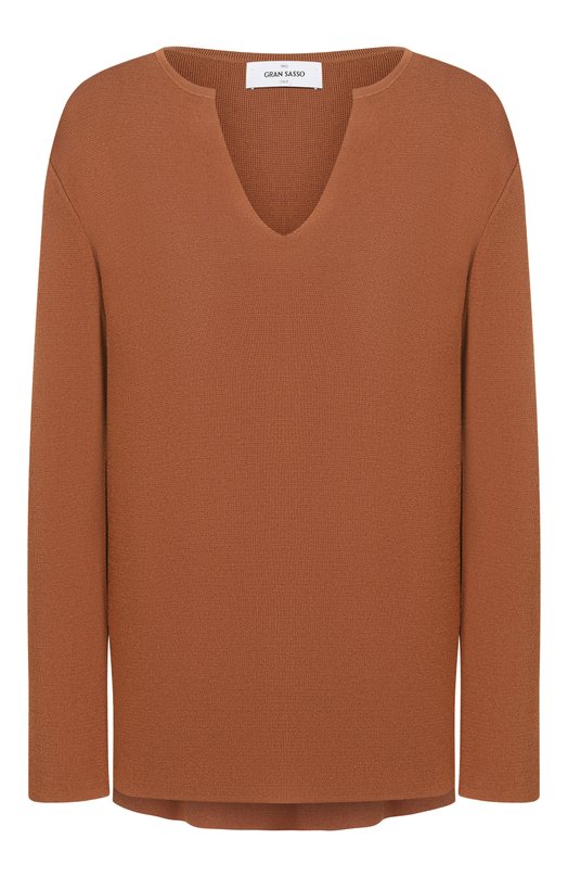 Пуловер из вискозы Gran Sasso 57214/27814 Коричневый 57214/27814