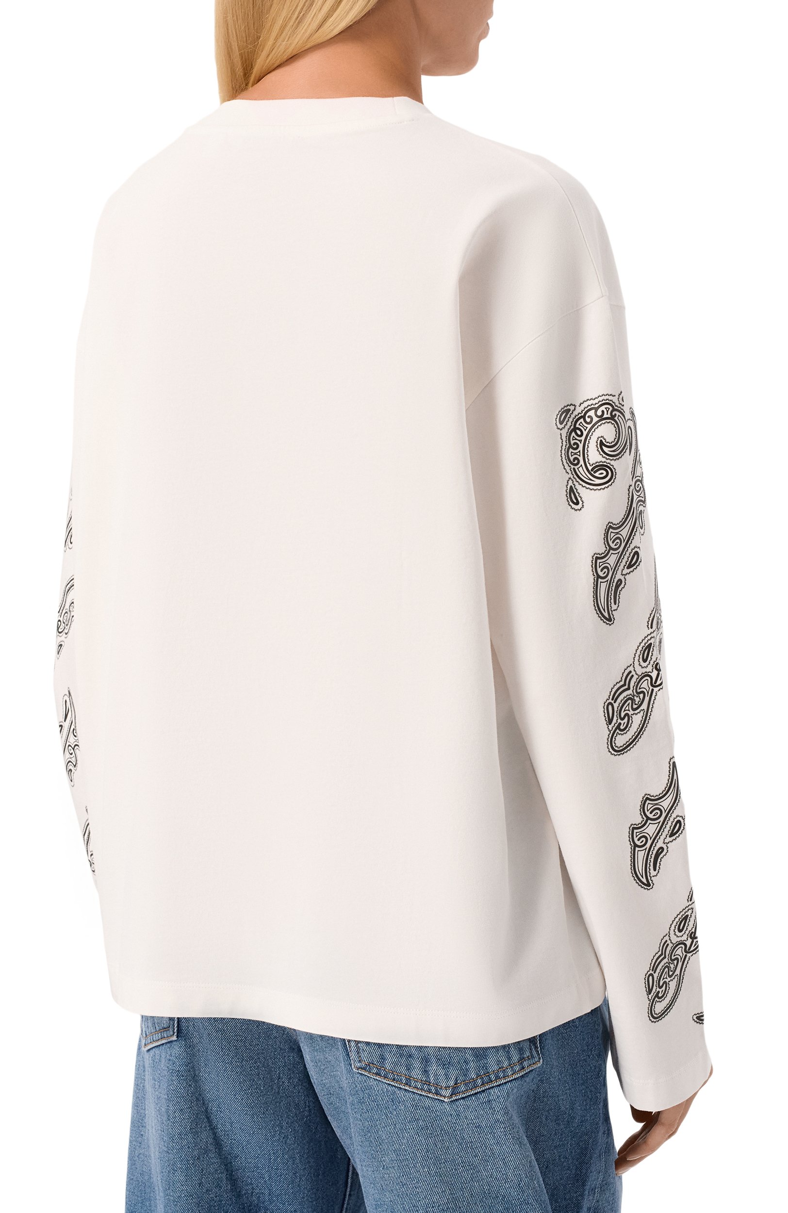 Хлопковый лонгслив OFF-WHITE, арт. 2FB00426T, фото 4