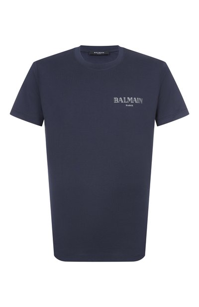 Мужская хлопковая футболка BALMAIN, арт. EH0EF000/BC98