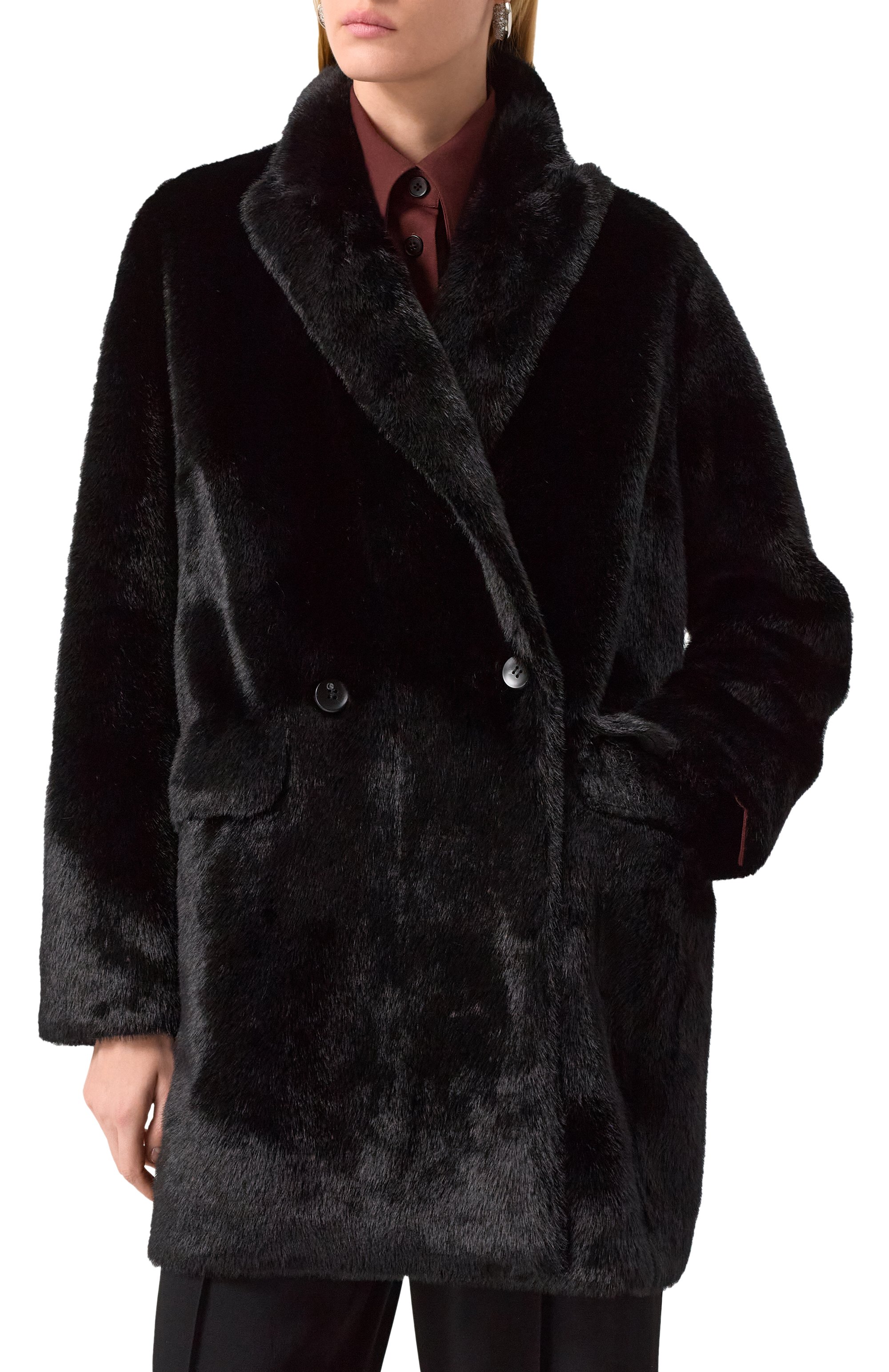 Шуба из экомеха FORTE DEI MARMI COUTURE, арт. 24WF3560, фото 3