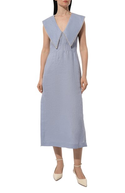 Льняное платье LUDA NIKISHINA, арт. D/TABI/BLUE, фото 3