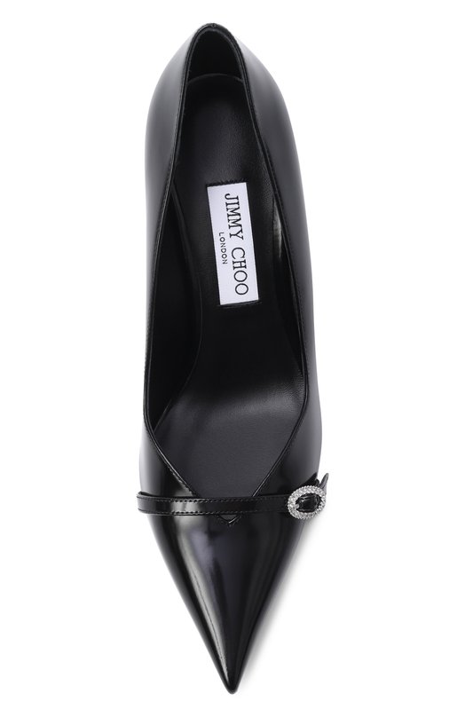 Лакированные туфли Keari 85 Jimmy Choo KEARI85FS0 Чёрный  KEARI85FS0 Фото 6