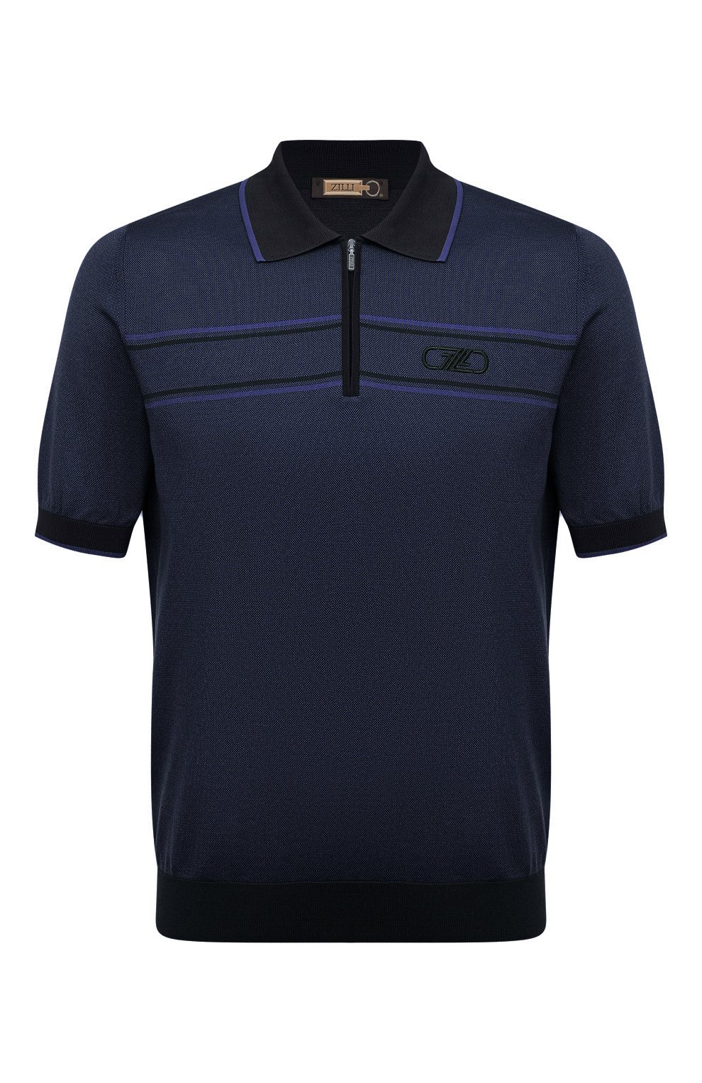 Поло из хлопка и шелка ZILLI, арт. MBZ-PZ032-TW0T1/MC01, фото 1