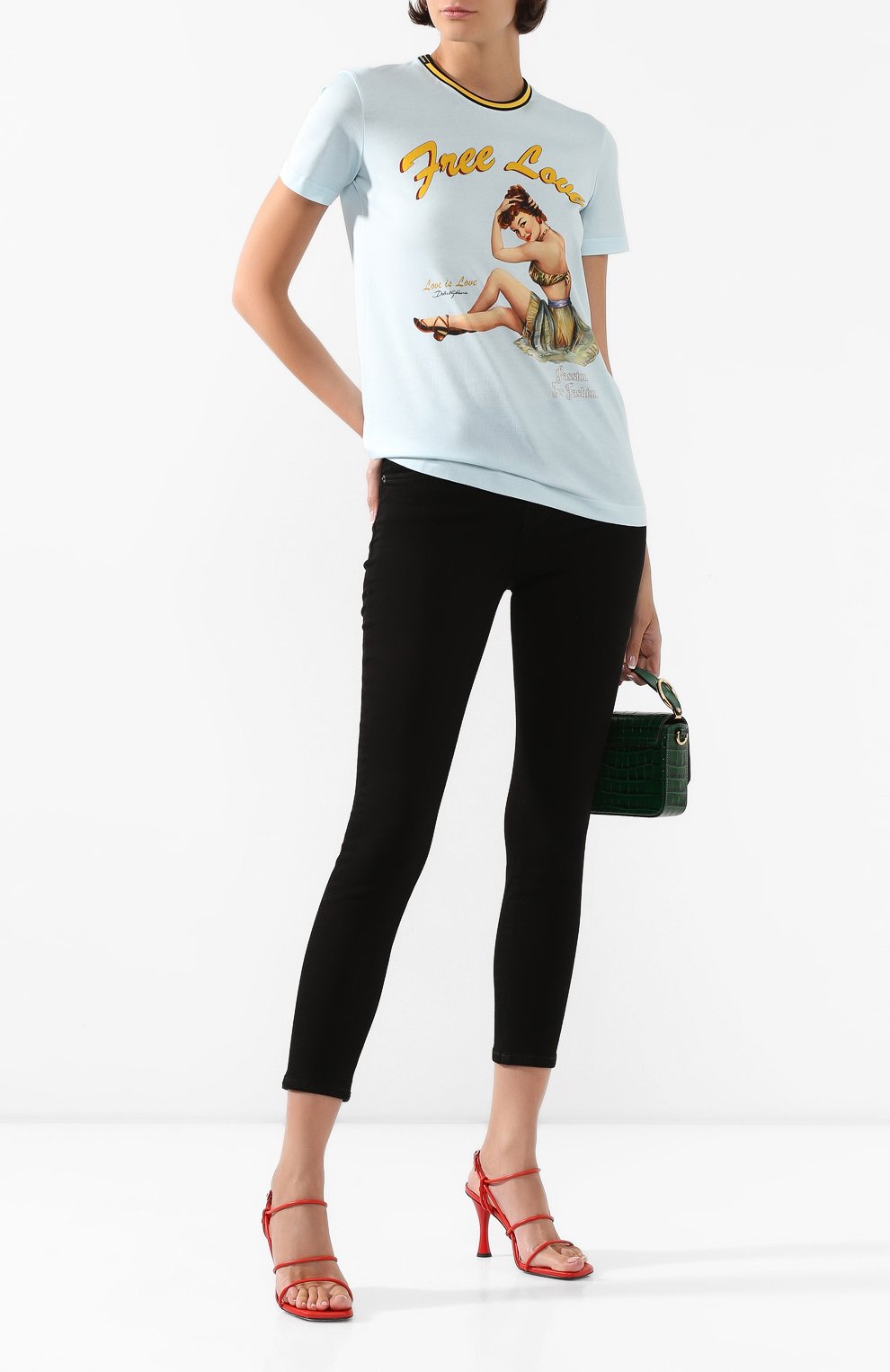 Хлопковая футболка DOLCE & GABBANA, арт. F8L61T/FI7TA, фото 2