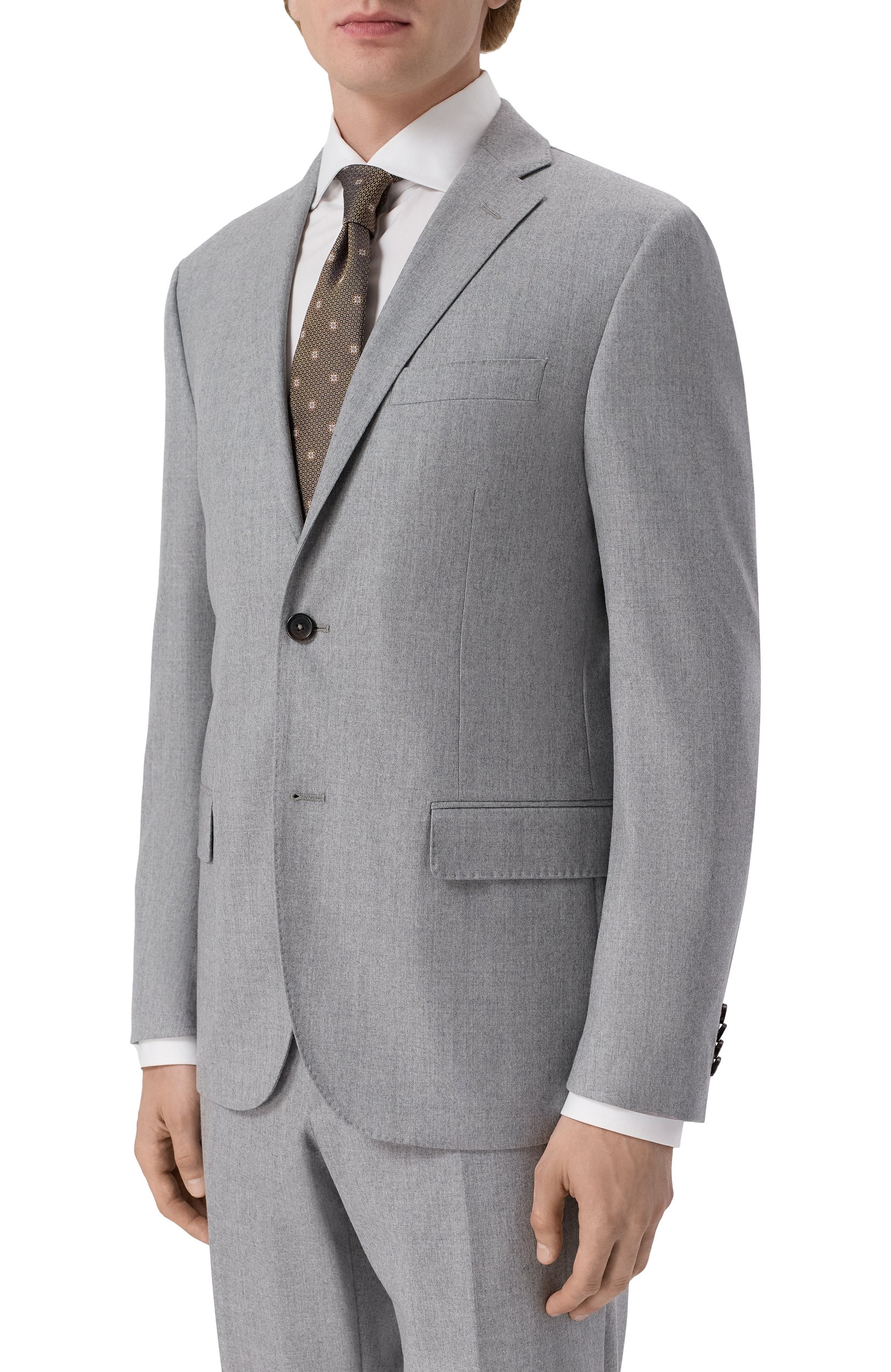Шерстяной костюм CORNELIANI серого цвета по цене 173000 руб., арт. 286005/2A18111_SET, фото 2 Шерстяной костюм CORNELIANI, арт. 286005/2A18111_SET, фото 2