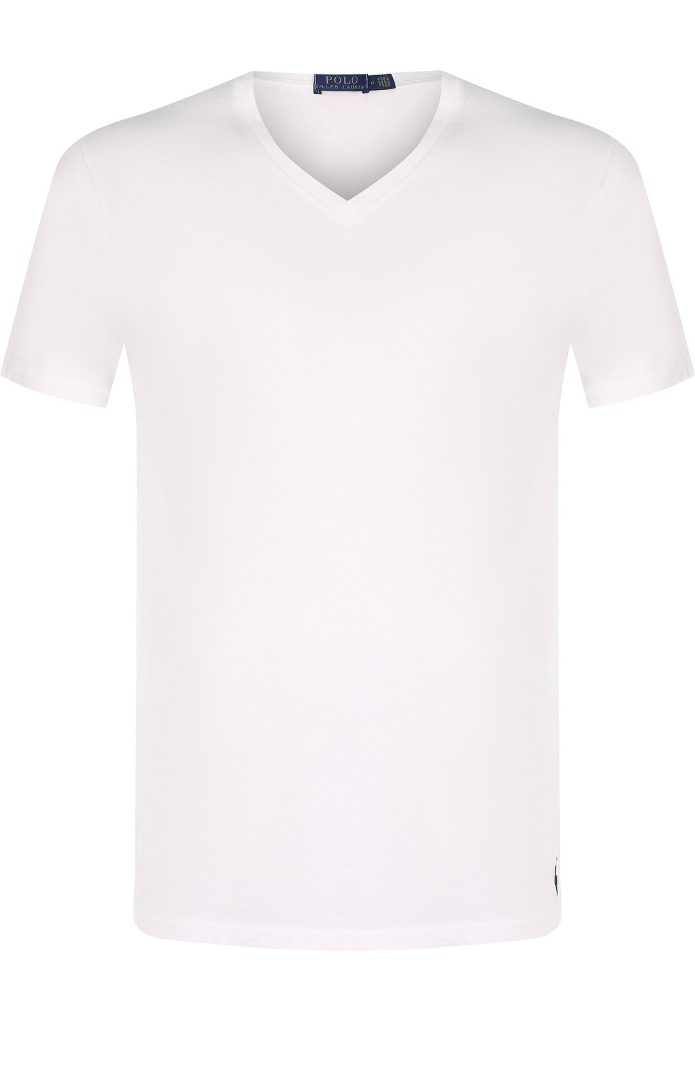 Хлопковая футболка с v-образным вырезом POLO RALPH LAUREN, арт. 710645340, фото 1