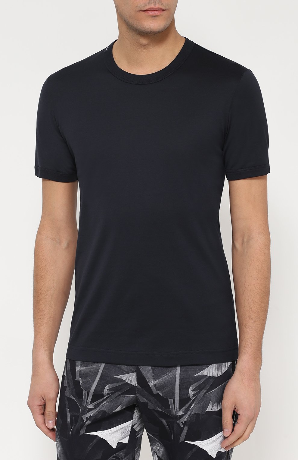 Хлопковая футболка с круглым вырезом DOLCE & GABBANA, арт. 0101/G8GX8T/FU7EQ, фото 3