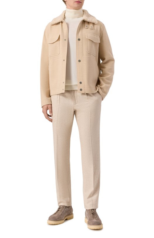 Замшевые ботинки Urban Outdoor Brunello Cucinelli MZUNVJW717 Бежевый  MZUNVJW717 Фото 2