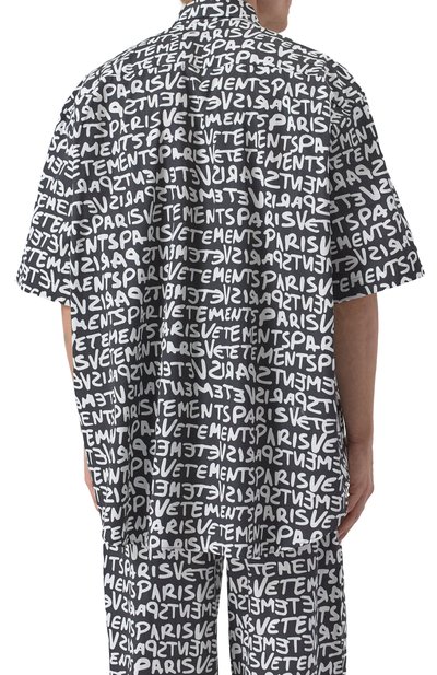 Хлопковая рубашка VETEMENTS, арт. UE64SH800BW, фото 4