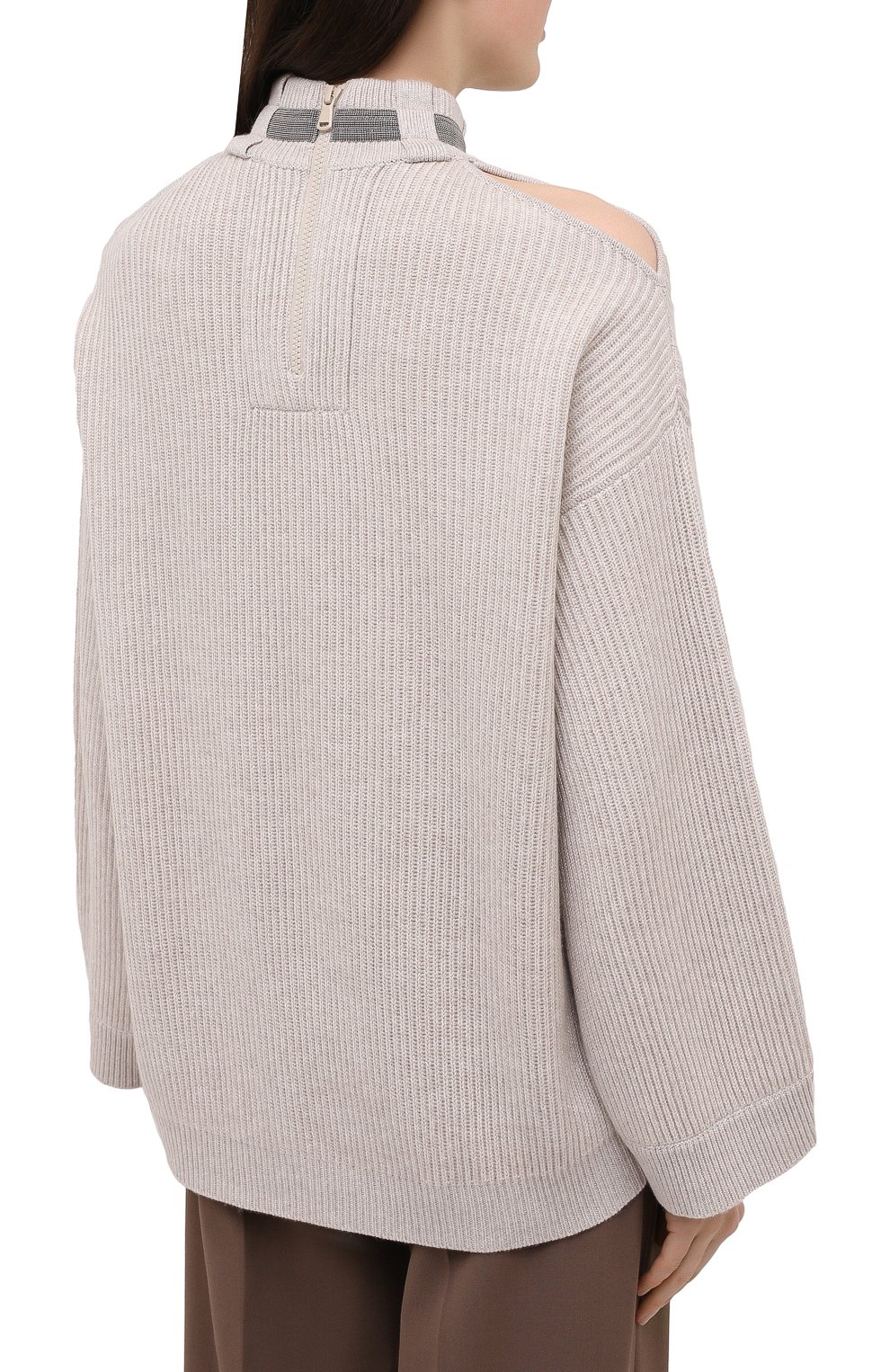 Свитер из кашемира и вискозы BRUNELLO CUCINELLI, арт. M7Q711504, фото 4