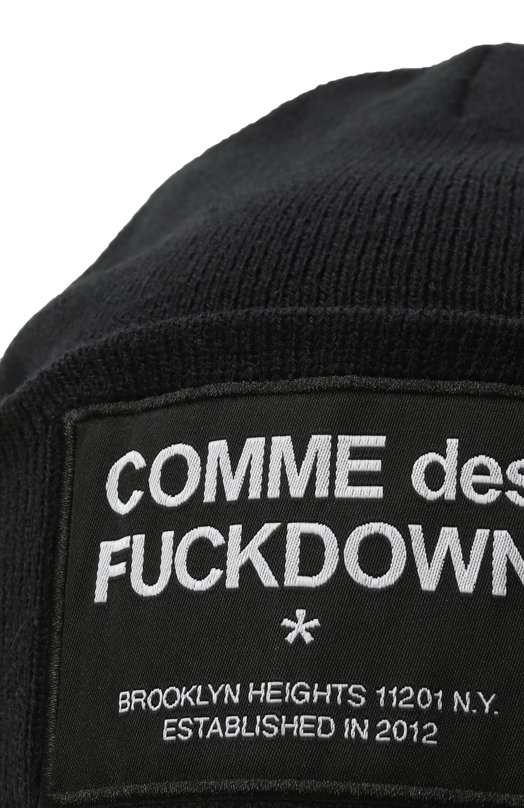 Шапка Comme des Fuckdown CFACX00240 Чёрный  CFACX00240 Фото 3