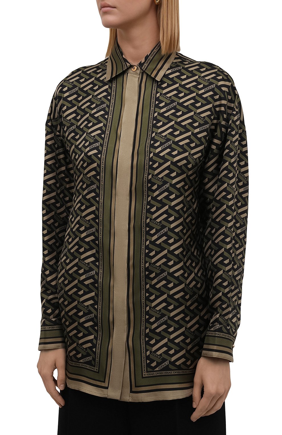Шелковая рубашка VERSACE, арт. 1002489/1A01805, фото 3