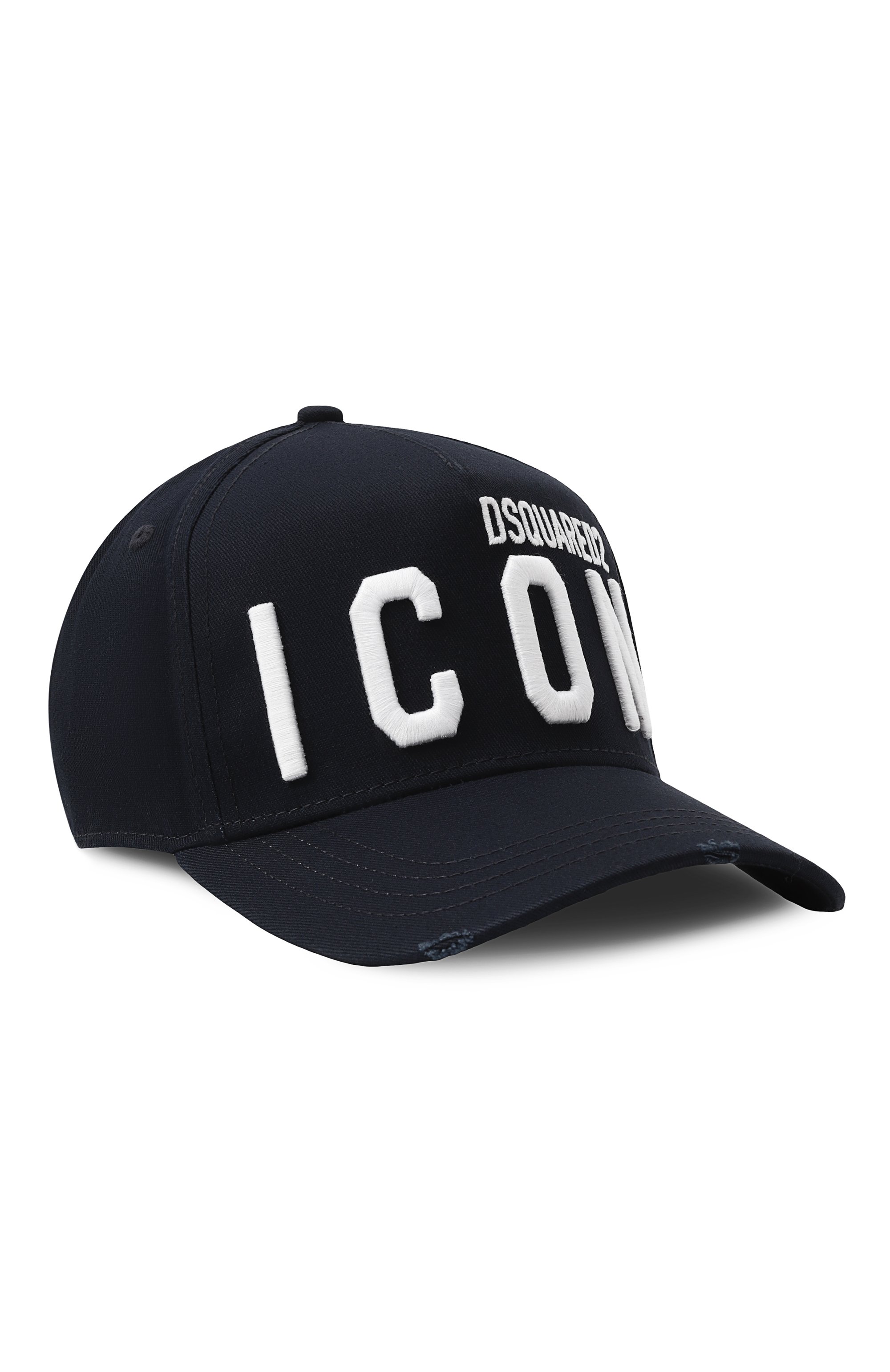 Хлопковая бейсболка icon DSQUARED2 темно-синего цвета по цене 17400 руб., арт. BCM0412 05C00001, фото 1 Хлопковая бейсболка icon DSQUARED2, арт. BCM0412 05C00001, фото 1