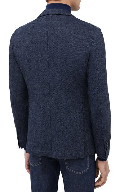 Однобортный пиджак L.B.M. 1911 темно-синего цвета по цене 84750 руб., арт. 2817/05119, фото 4 Однобортный пиджак L.B.M. 1911, арт. 2817/05119, фото 4