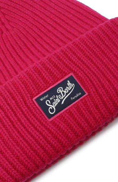 Шапка из шерсти и вискозы MC2 SAINT BARTH фуксия цвета по цене 7995 руб., арт. BRR0001-02363I, фото 3 Шапка из шерсти и вискозы MC2 SAINT BARTH, арт. BRR0001-02363I, фото 3