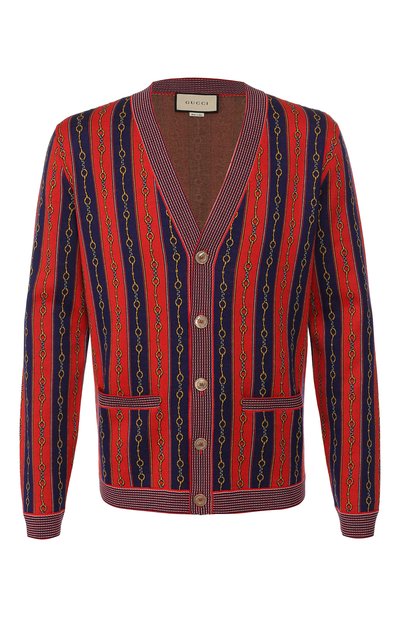 Кардиган из смеси хлопка и шерсти GUCCI, арт. 572622/XKAKW, фото 1