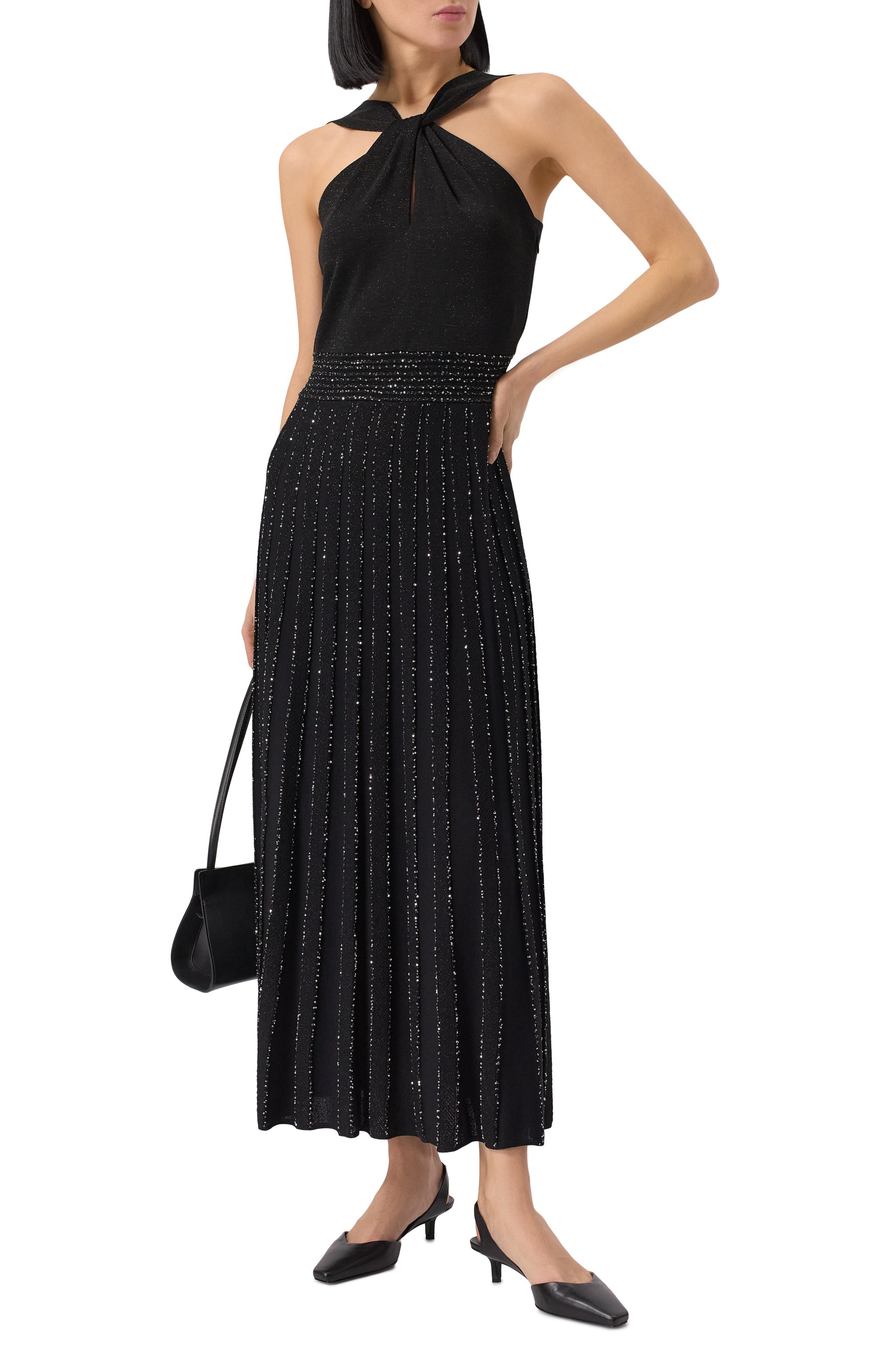 Платье из вискозы с отделкой пайетками D.EXTERIOR, арт. 60030, фото 2