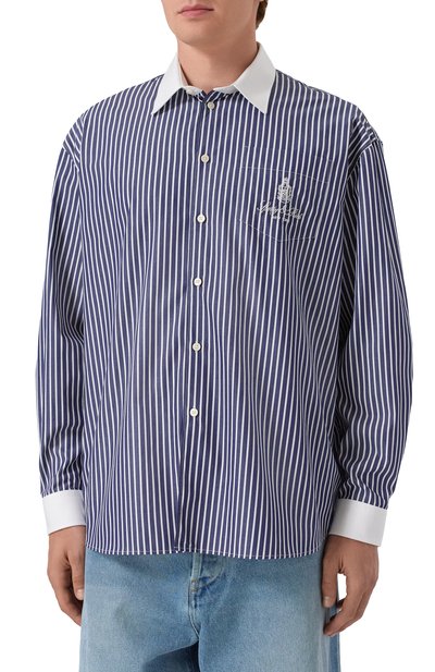 Хлопковая рубашка SPORTY AND RICH, арт. SI019602231ST02, фото 3