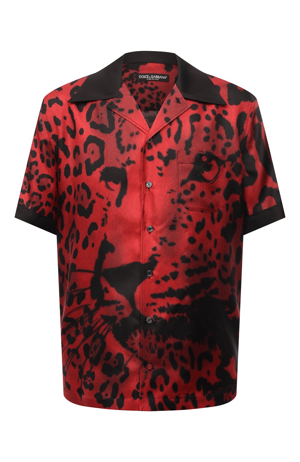 Шелковая рубашка DOLCE & GABBANA красного цвета по цене 122000 руб., арт. G5JH9T/GEY73, фото 1 Шелковая рубашка DOLCE & GABBANA, арт. G5JH9T/GEY73, фото 1