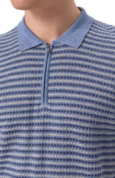 Поло изо льна и шелка CORNELIANI, арт. 25M56A-2525118, фото 5