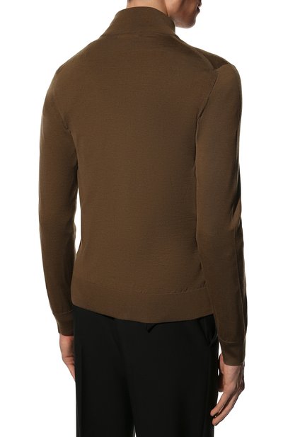 Шерстяной кардиган ZEGNA коричневого цвета по цене 115000 руб., арт. UZM00/157, фото 4 Шерстяной кардиган ZEGNA, арт. UZM00/157, фото 4