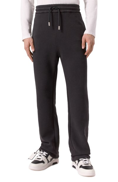 Хлопковые брюки OFF-WHITE черного цвета по цене 78600 руб., арт. 0MCH054S25FLE004, фото 3 Хлопковые брюки OFF-WHITE, арт. 0MCH054S25FLE004, фото 3