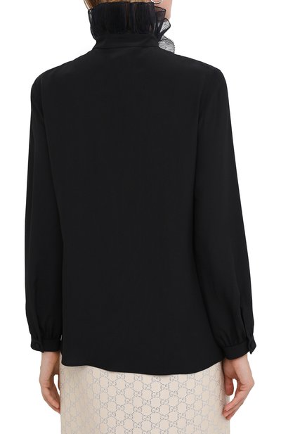 Шелковая блузка GUCCI, арт. 619465/ZAEVM, фото 4