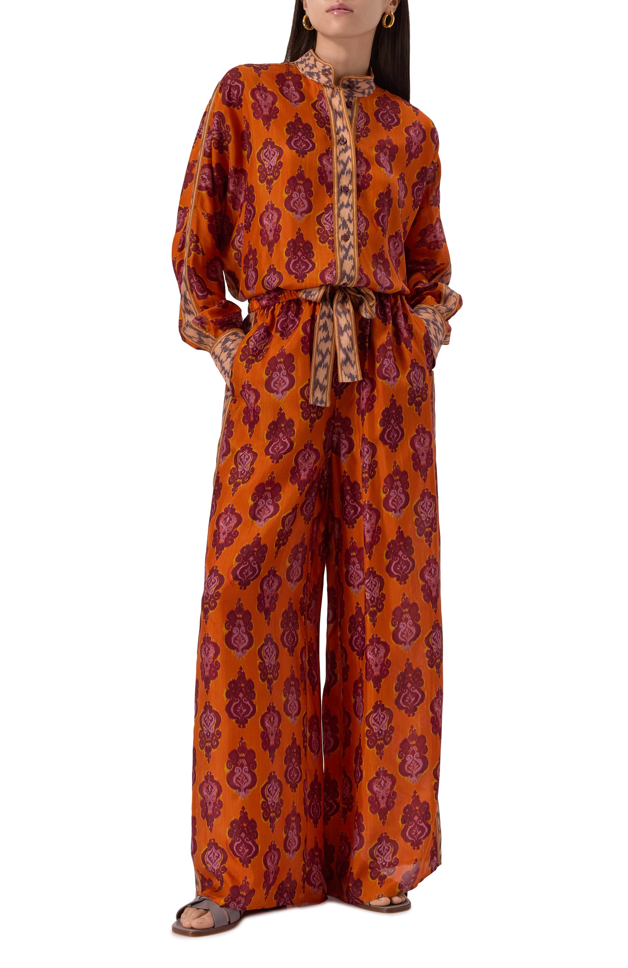 Шелковые брюки ZIMMERMANN, арт. 1500PRS251, фото 2