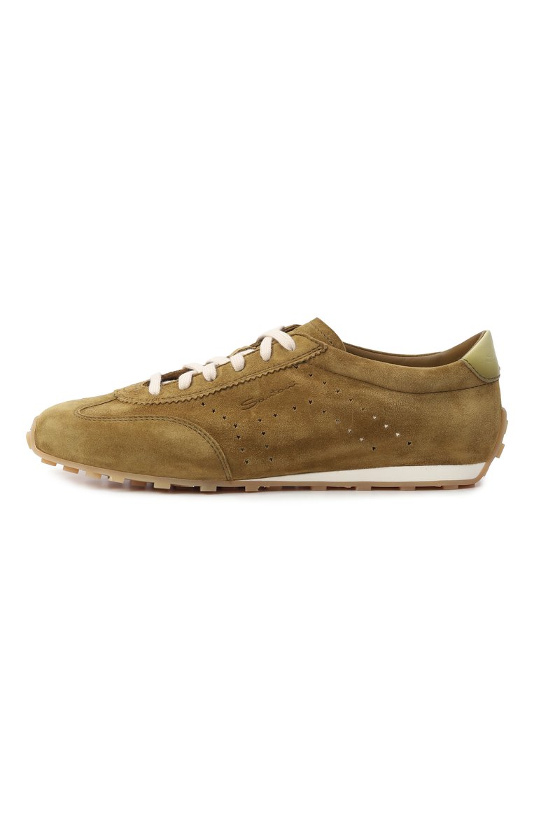 Женские замшевые кроссовки SANTONI хаки цвета, арт. WBGG61356BIFTTKR | Фото 4 (Материал внешний: Натуральная кожа, Замша; Автоматизация ТО: Проставлено; Подошва: Платформа; Автоматизация состава: Проставлено; Материал внутренний: Натуральная кожа; Стили: Кэжуэл; Кросс-КТ: Низкие; Материал утеплителя: Без утеплителя)