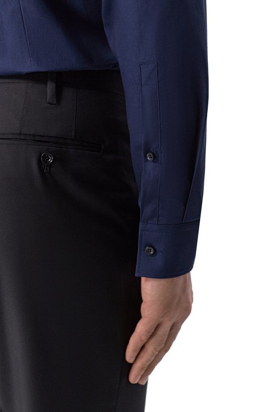 Хлопковая сорочка HUGO 50289499 Синий  50289499 Фото 5