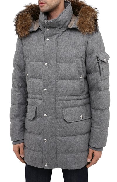 Утепленная парка на молнии с капюшоном MONCLER, арт. D2-091-42387-20-549TT, фото 3