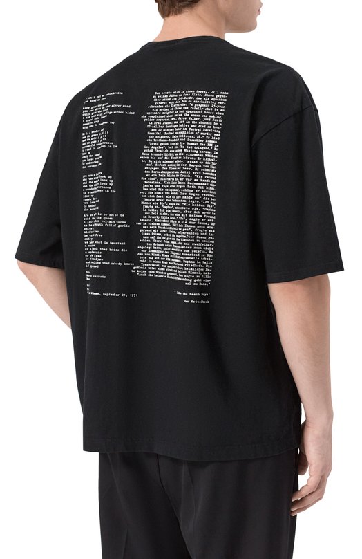 Хлопковая футболка Undercover UC2E4813-8 Чёрный  UC2E4813-8 Фото 4