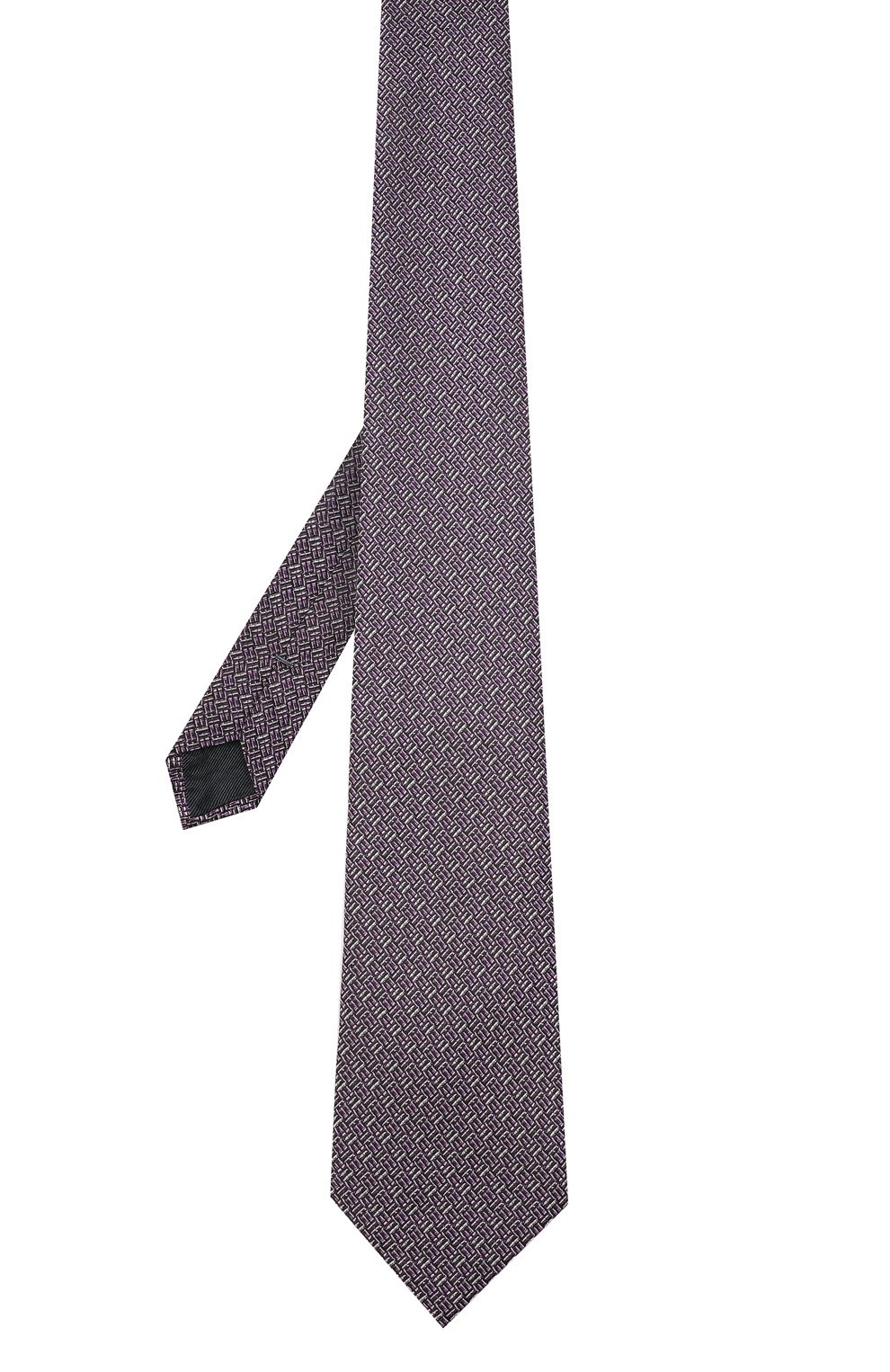 Шелковый галстук ZEGNA фиолетового цвета по цене 19950 руб., арт. Z3E38T/1XW, фото 3 Шелковый галстук ZEGNA, арт. Z3E38T/1XW, фото 3