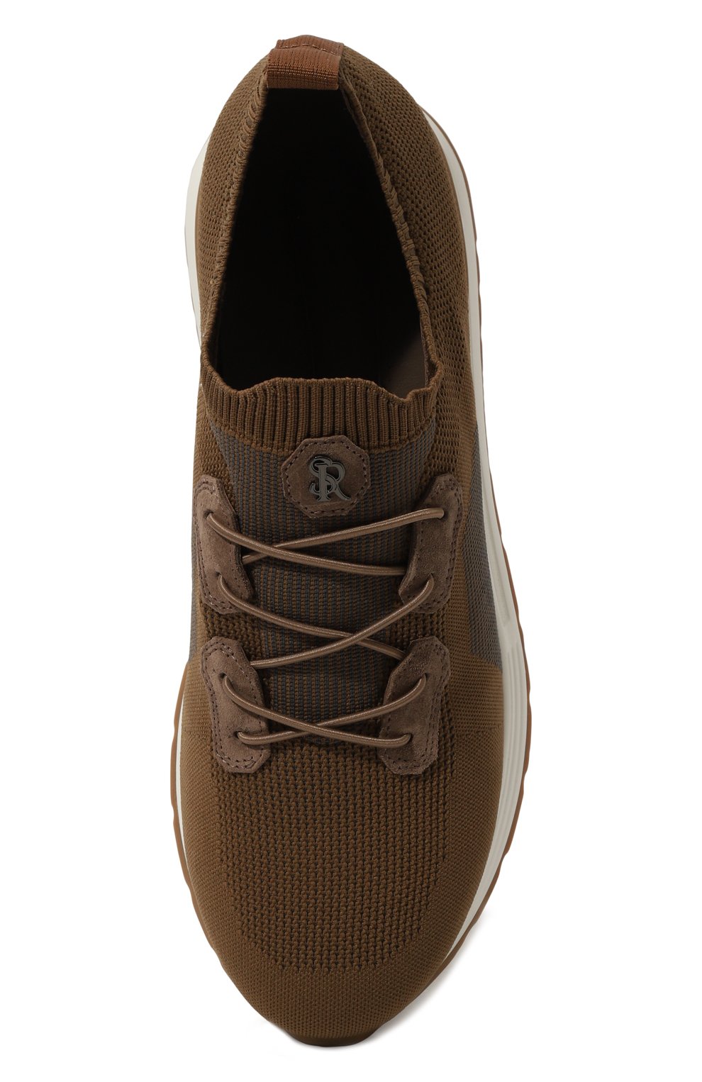 Текстильные кроссовки STEFANO RICCI коричневого цвета по цене 119500 руб., арт. UZ26EG2324/TSSDP, фото 6 Текстильные кроссовки STEFANO RICCI, арт. UZ26EG2324/TSSDP, фото 6
