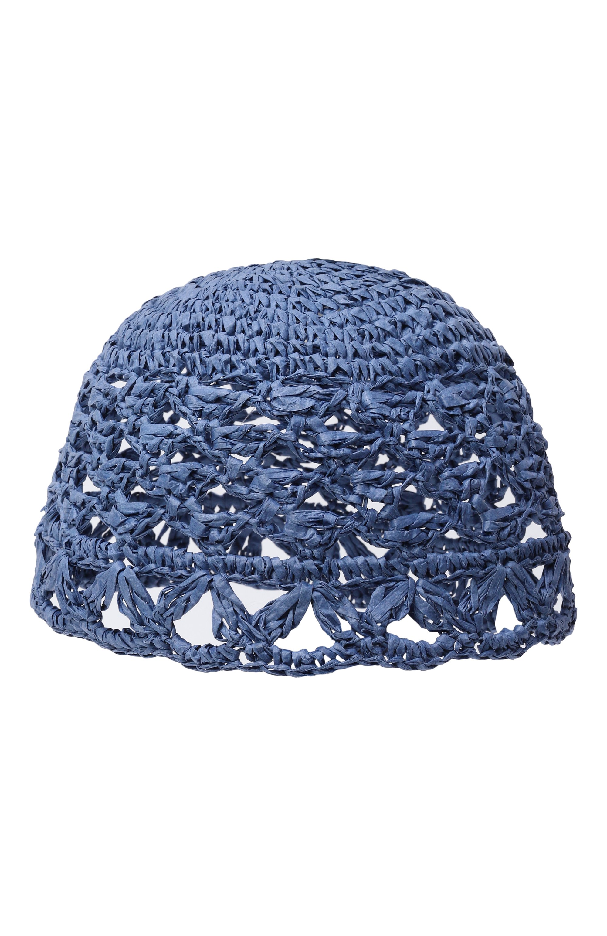 Шляпа EMPORIO ARMANI голубого цвета по цене 21600 руб., арт. EW004552/AF25353, фото 2 Шляпа EMPORIO ARMANI, арт. EW004552/AF25353, фото 2