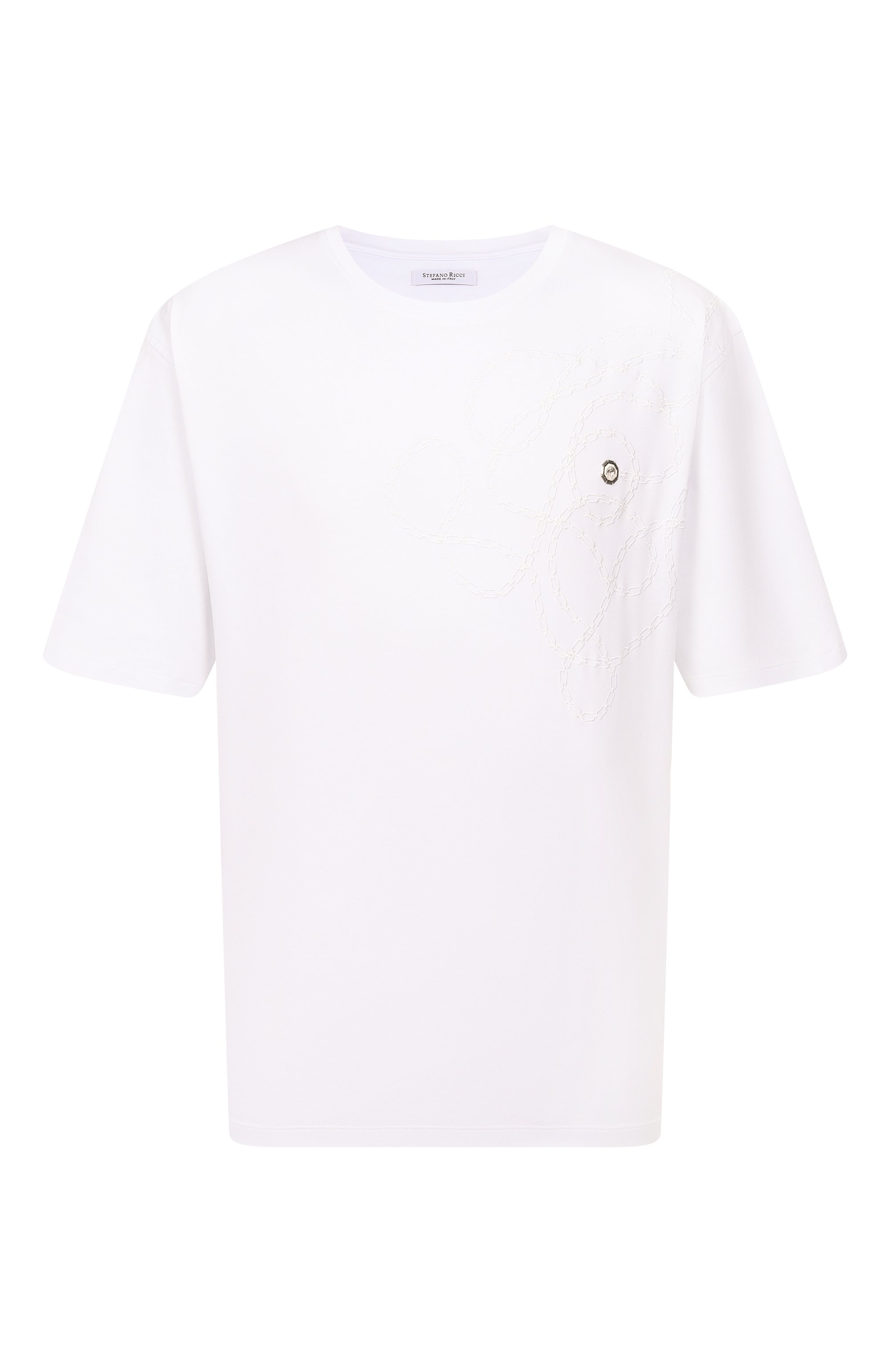 Хлопковая футболка STEFANO RICCI, арт. MNH6105080/LUXT, фото 1