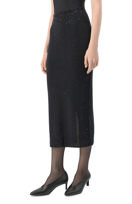 Юбка из шерсти и кашемира Lorena Antoniazzi SM15A/2989 Синий  SM15A/2989 Фото 3