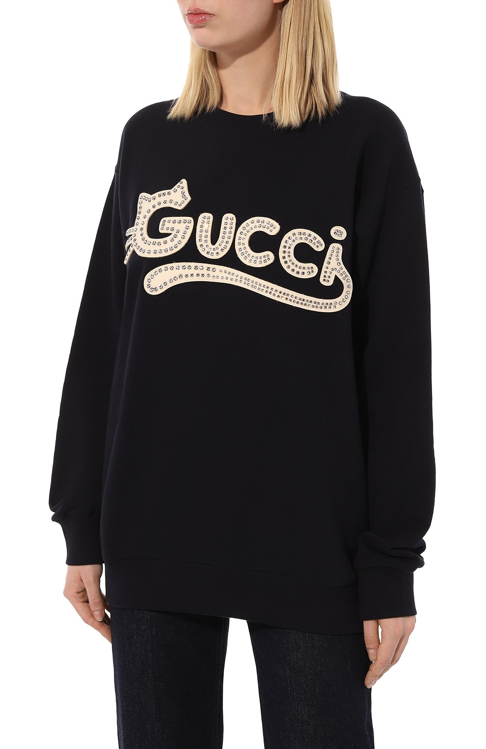Хлопковый свитшот GUCCI, арт. 617964 XJDDK, фото 3