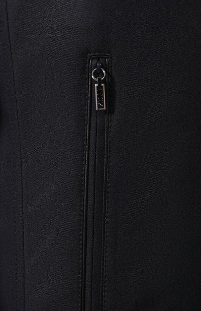 Шелковый плащ с воротником из бобра ZILLI, арт. MAQ-TIMBU-30284/0002, фото 5