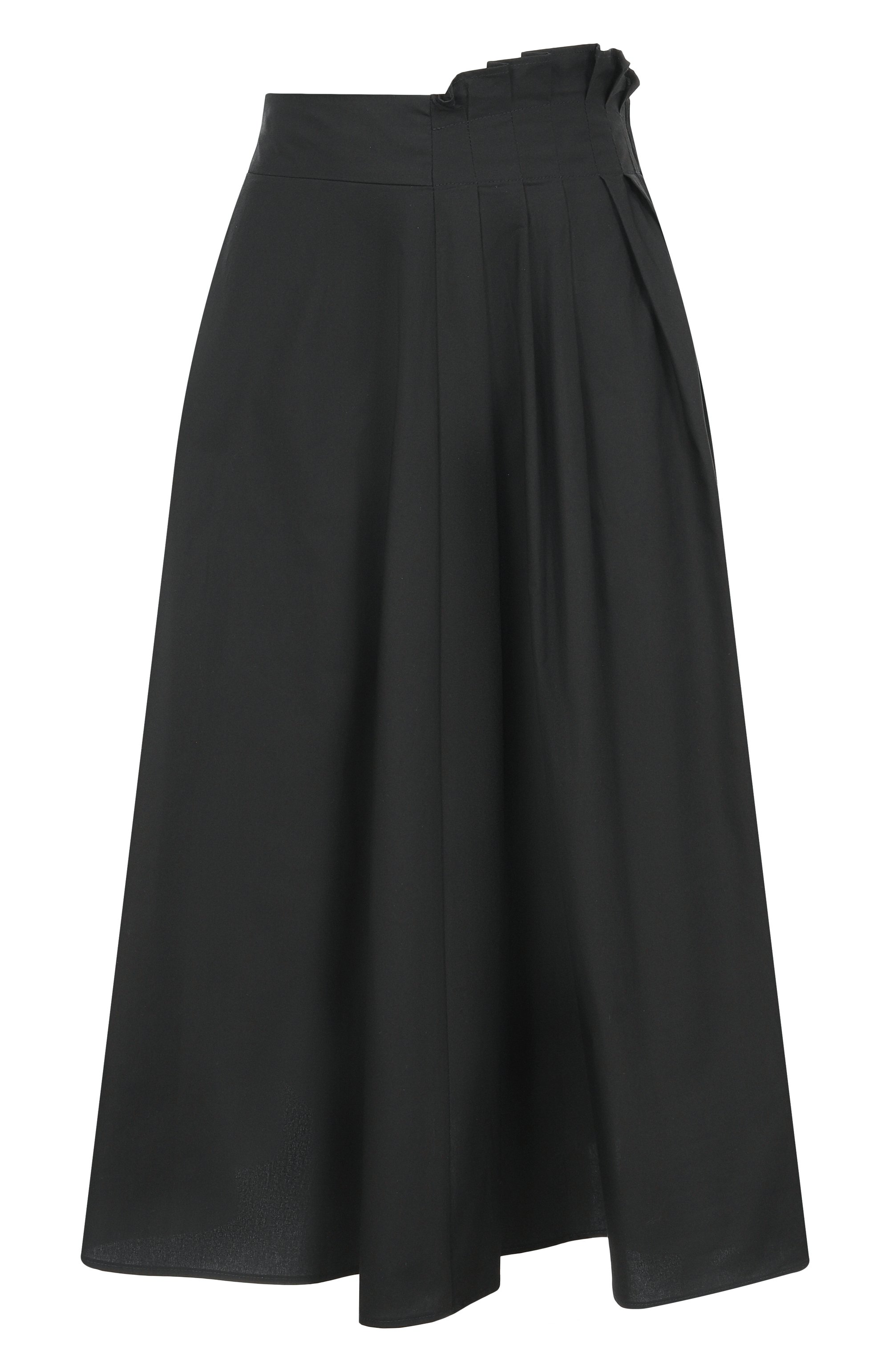 Хлопковая юбка MSGM черного цвета по цене 42550 руб., арт. 4041MDD19/267112, фото 1 Хлопковая юбка MSGM, арт. 4041MDD19/267112, фото 1