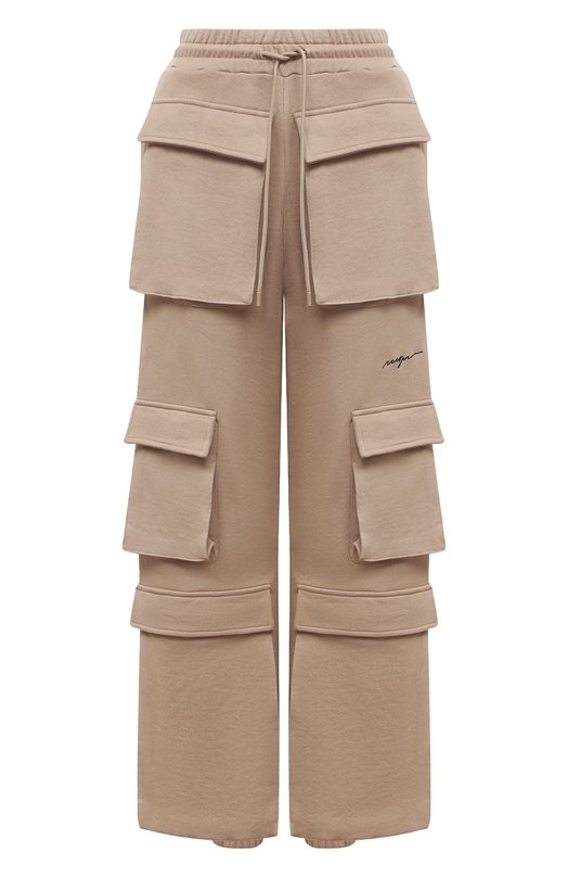 

Хлопковые брюки-карго MSGM, Бежевый