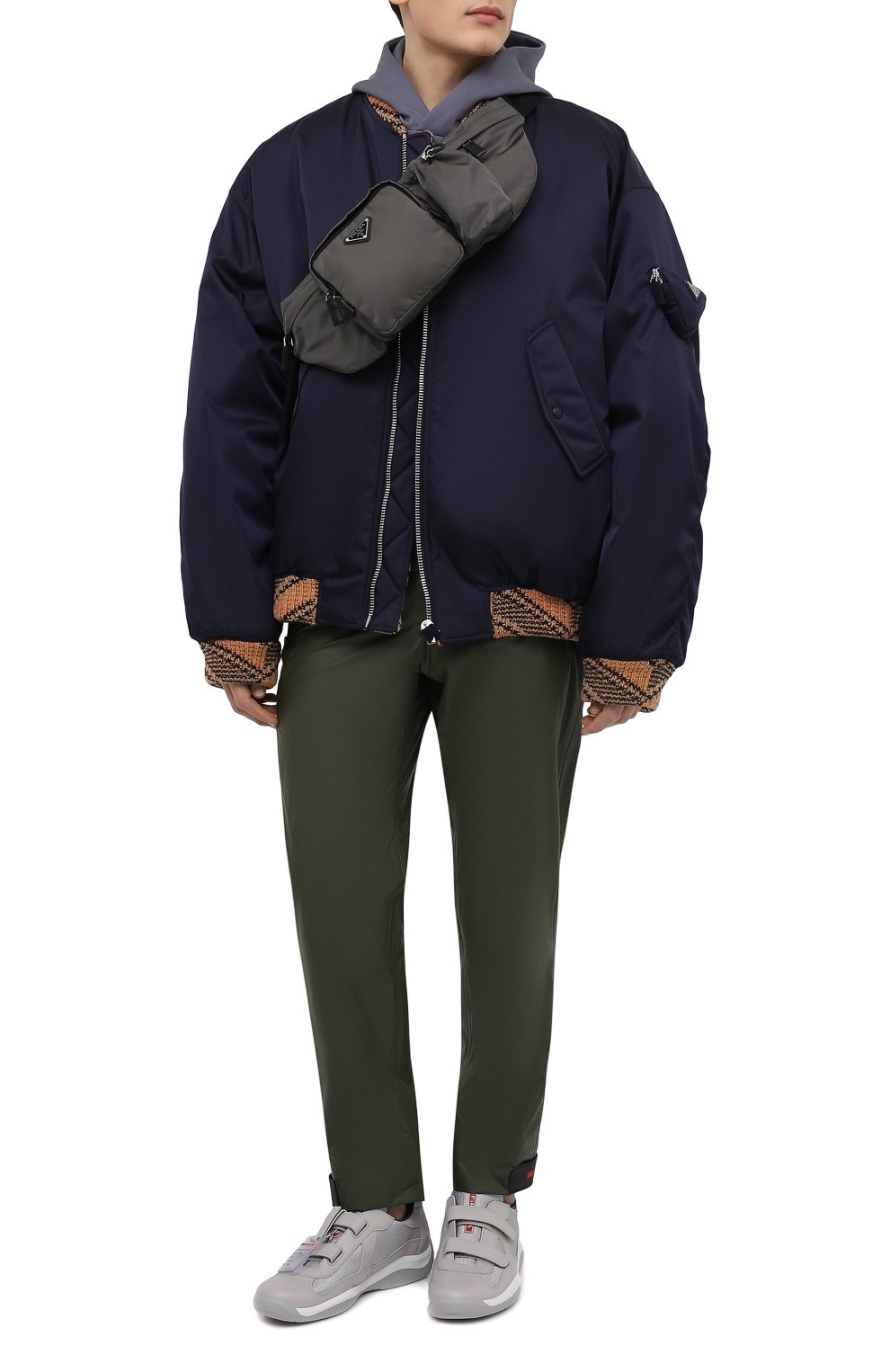 Текстильная поясная сумка PRADA, арт. 2VL056-2DMG-F0414-WNO, фото 3