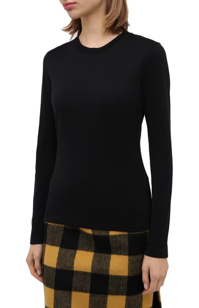 Хлопковый лонгслив THEORY черного цвета по цене 8830 руб., арт. I1124511, фото 3 Хлопковый лонгслив THEORY, арт. I1124511, фото 3