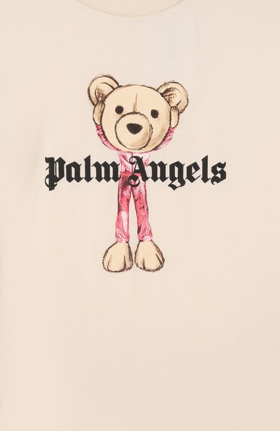 Хлопковая футболка PALM ANGELS, арт. PGAA001S26JER002, фото 3