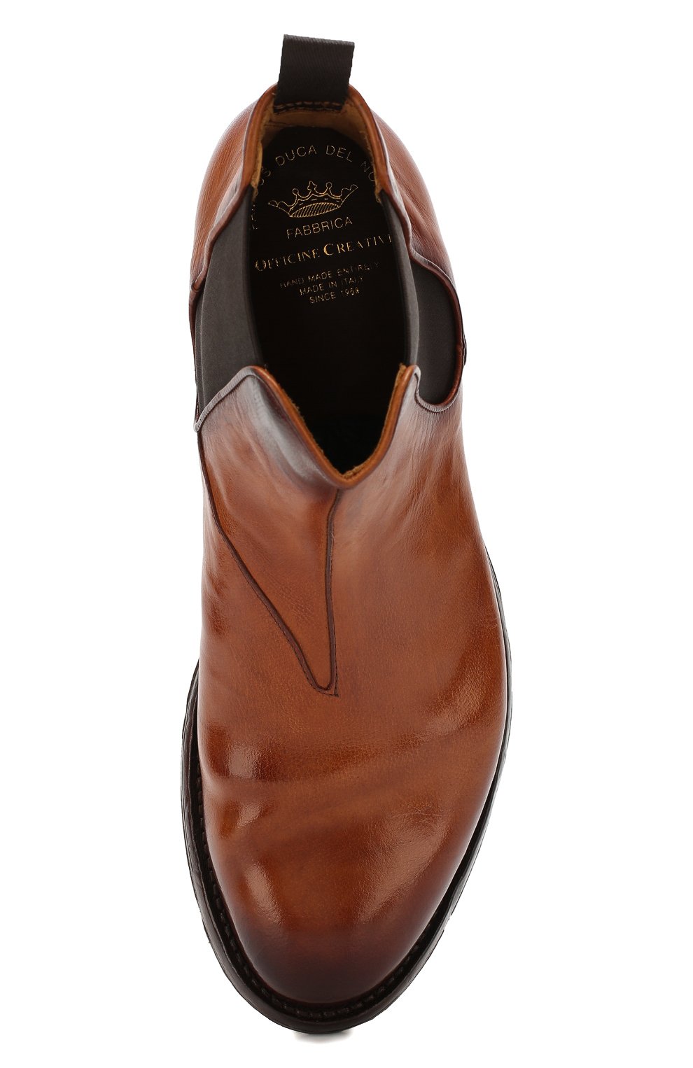 Кожаные челси OFFICINE CREATIVE коричневого цвета по цене 65300 руб., арт. ANAT0MIA/14/AER0 BUFAL0, фото 5 Кожаные челси OFFICINE CREATIVE, арт. ANAT0MIA/14/AER0 BUFAL0, фото 5
